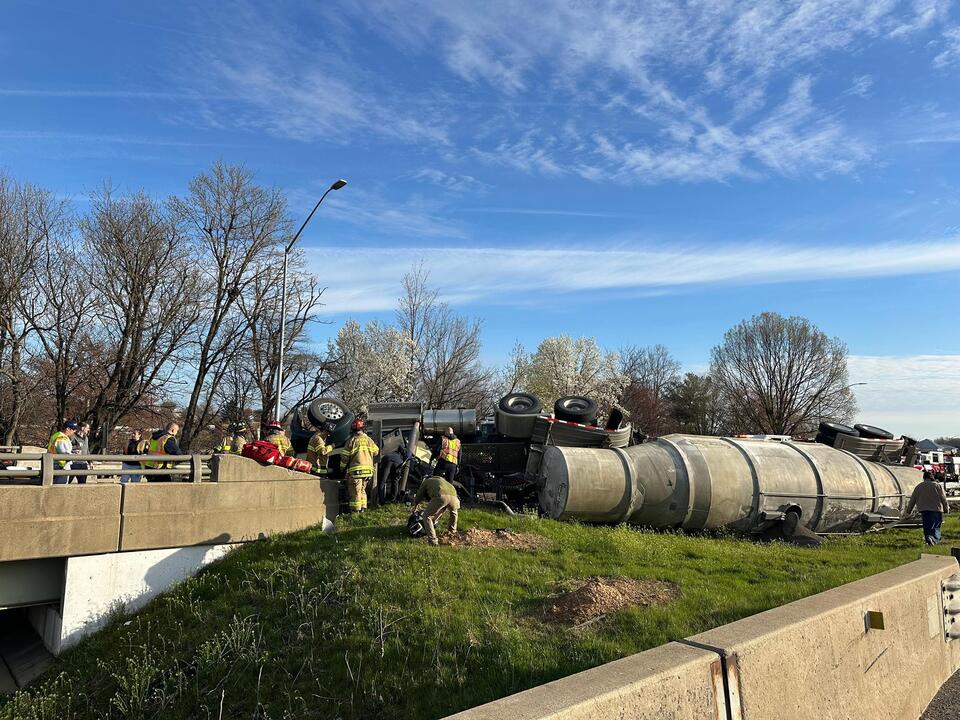 Rollover Crash Closes Rt15 Southbound at 7th Street - NewsBreak