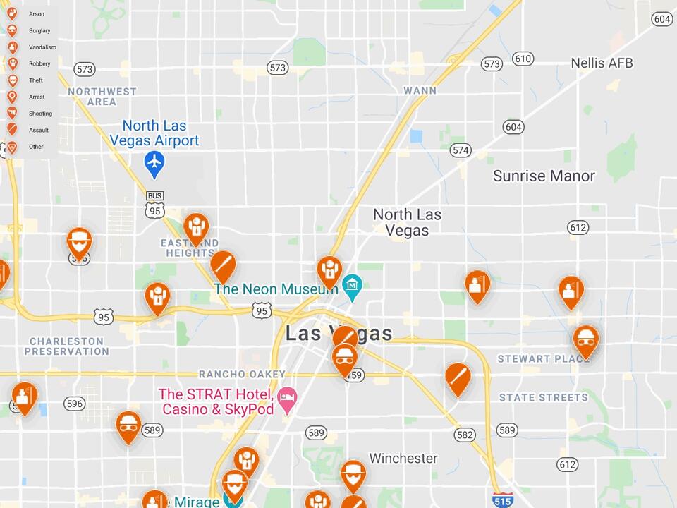 Las Vegas Crime Map Check Your Neighborhood Safety