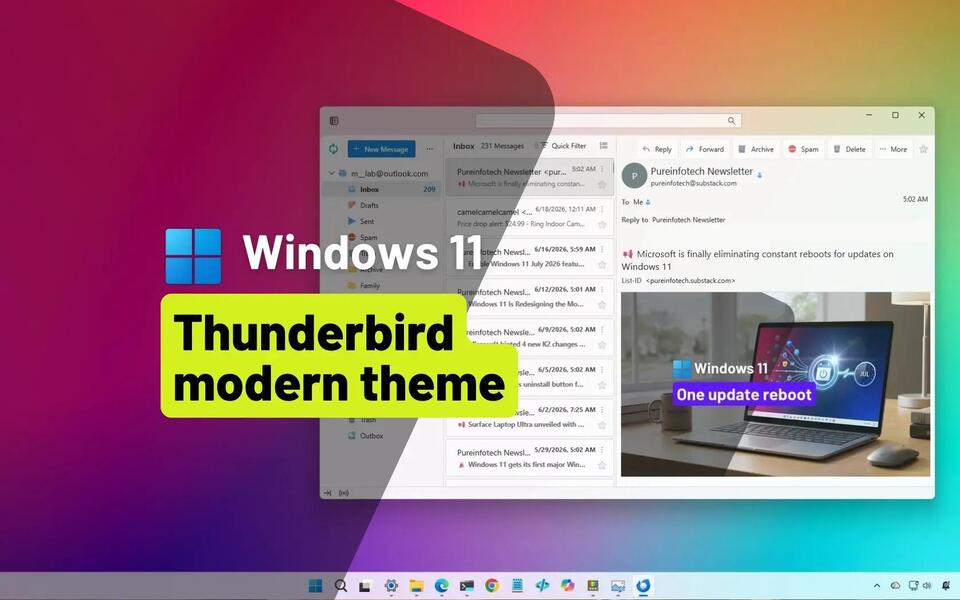I made Thunderbird look like a native Windows 11 app using this hidden ...
