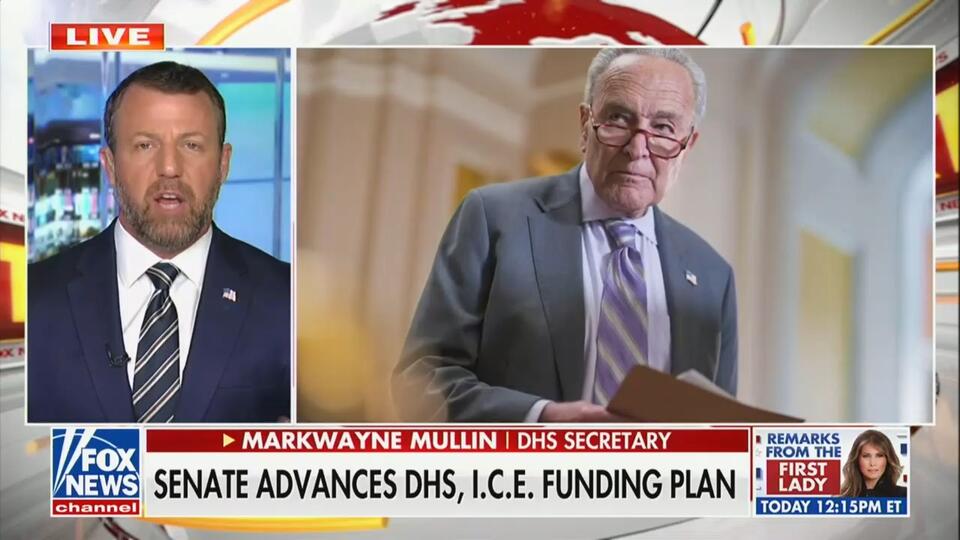 Trump Dhs Secretary Markwayne Mullin Calls Chuck Schumer A ‘lying 