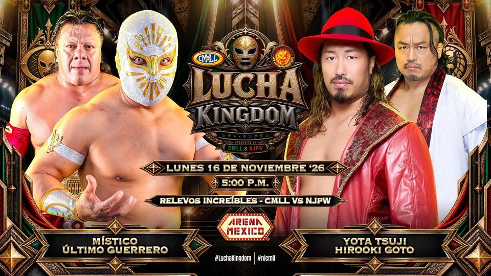 Mistico, Yota Tsuji, Konosuke Takeshita among new additions to NJPW/CMLL Lucha Kingdom