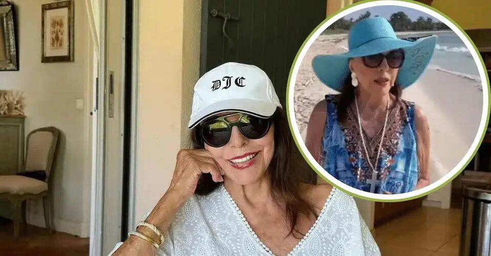 91 Year Old Joan Collins Is A Vision Stunning In Swimsuit On Vacation 