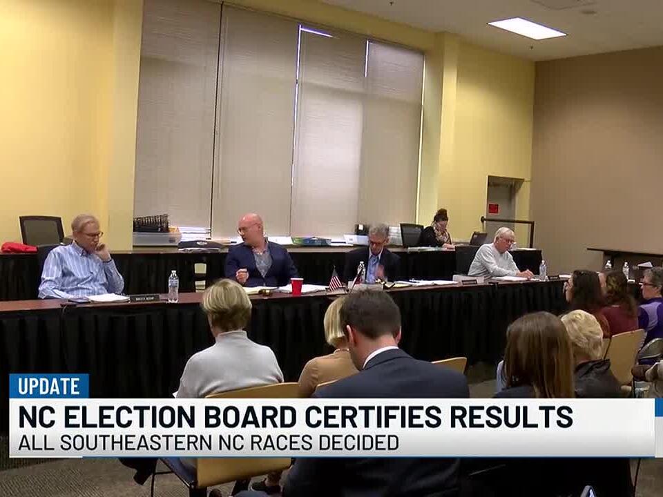 NC State Board of Elections certifies 2024 general election