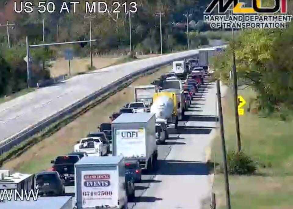 Major Maryland Highway US 50 Shut Down In Both Directions Following ...