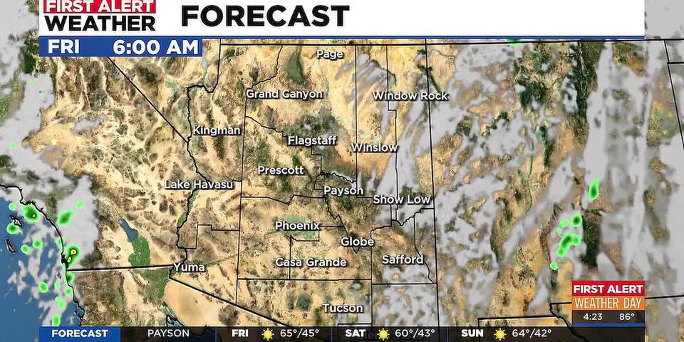 Majority of Arizona under tornado watch as severe weather threat continues
