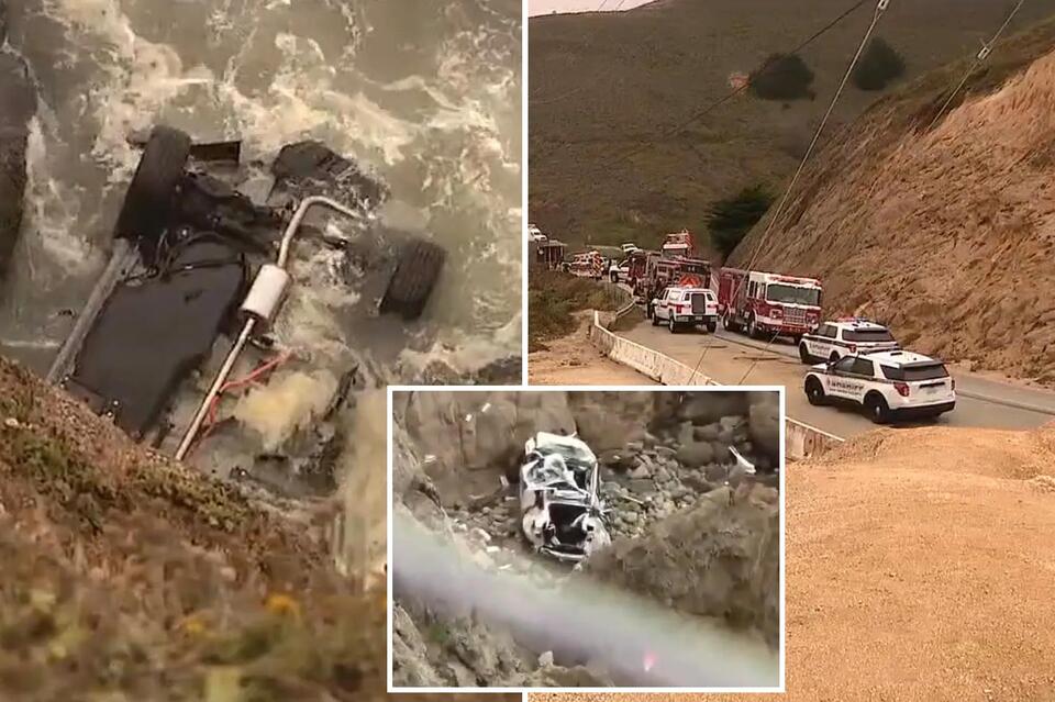 Car plunges off California’s Devil’s Slide cliff into ocean, killing