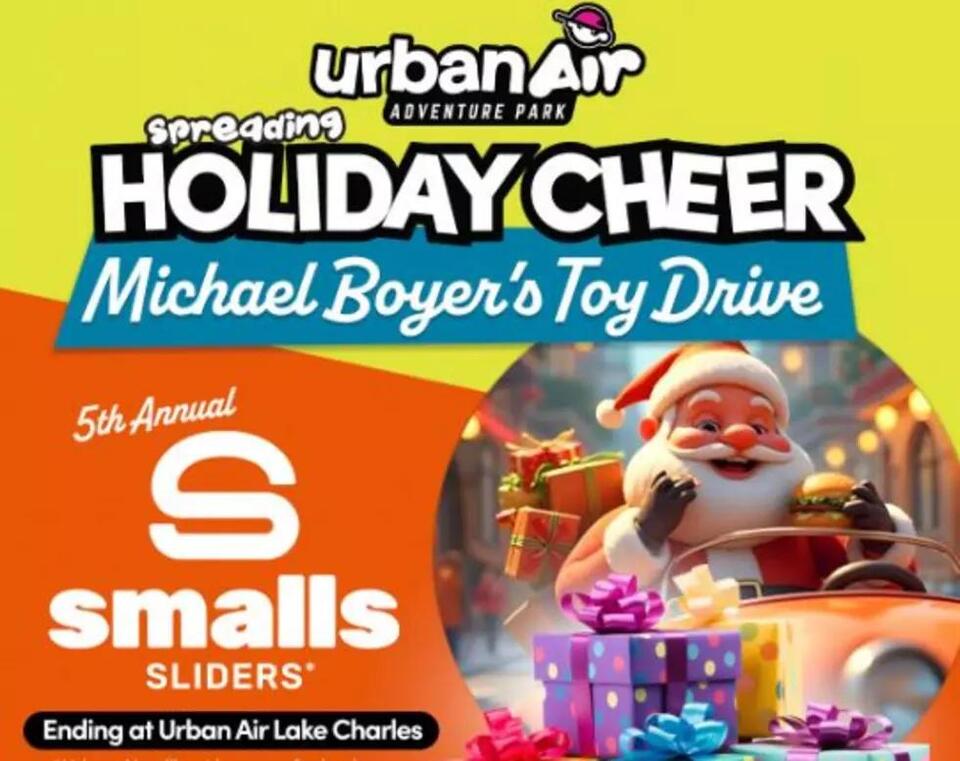 Christmas Cheer: Smalls Sliders & Urban Air Bring Toys to Lake Charles ...
