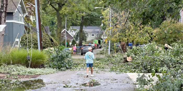 Fast-Moving Storm Leaves Trail Of Destruction Along Lake Wawasee Shore ...