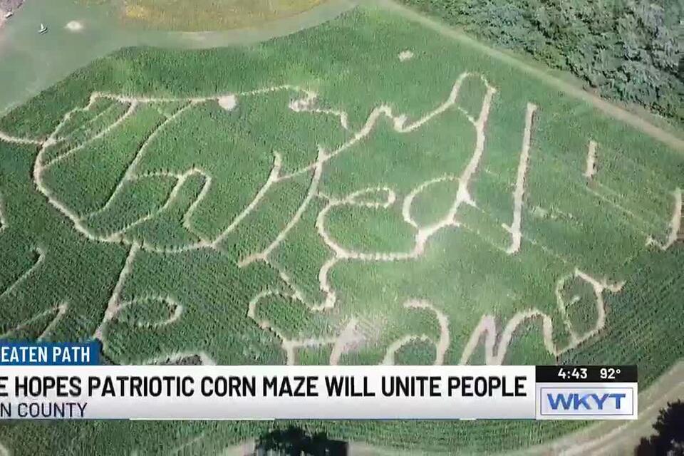 WATCH | Off The Beaten Path | Bourbon County corn maze designed with ...
