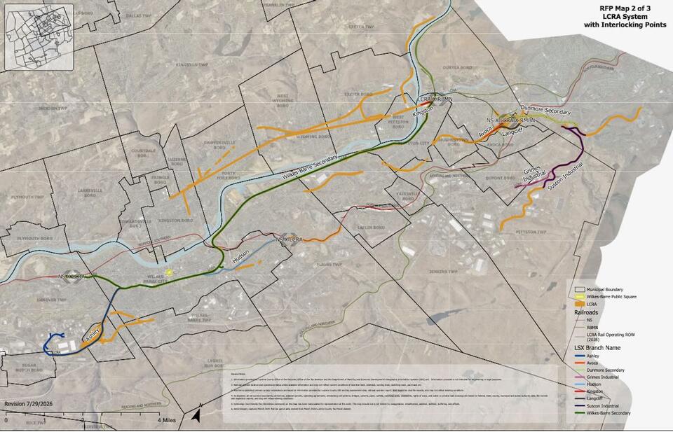 Parties settle lawsuit over Luzerne County, Pa., rail lines - NewsBreak