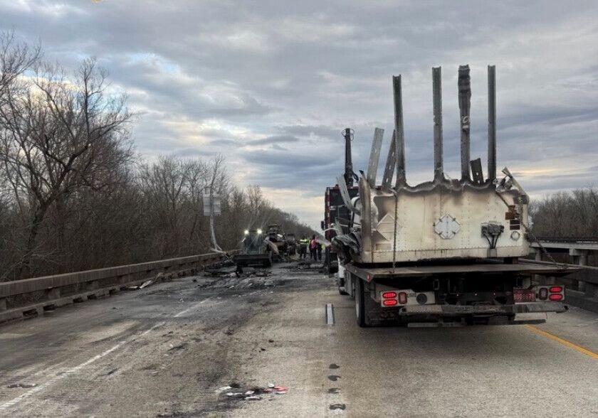 I-10 Westbound Re-Opened After Tractor-Trailer Fire on Basin Bridge ...