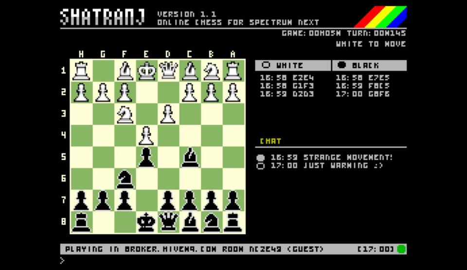 Shatranj Online Chess 1.1: Bridging ZX Spectrum, Spectrum Next & Modern ...