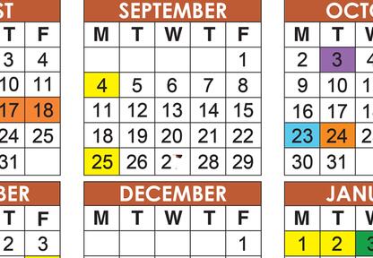 Official 2023/24 Broward County Public Schools Color Calendar