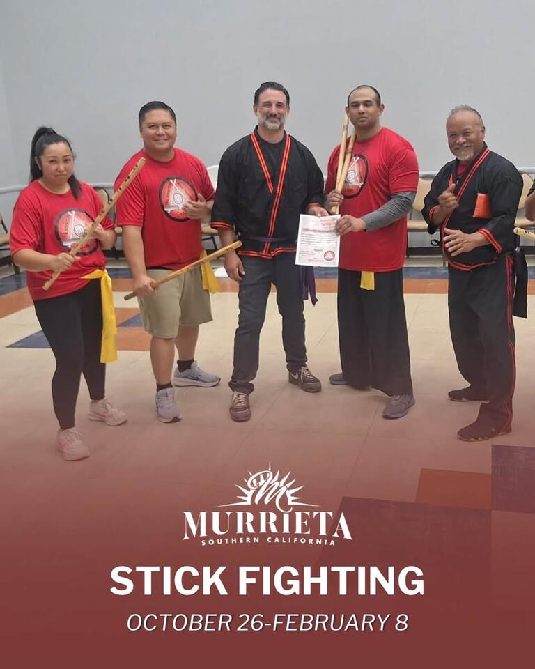 Stick fighting training at Murrieta Senior Center - NewsBreak