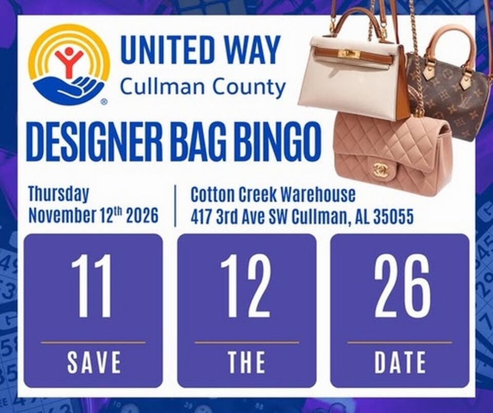 📅 Designer Bag Bingo to support United Way Nov. 12 - NewsBreak