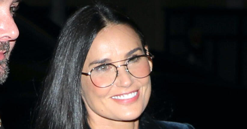 Demi Moore Does Oversized Velvet Suiting With Peekaboo Bralette & Boots for WSJ Innovator Awards – NewsBreak