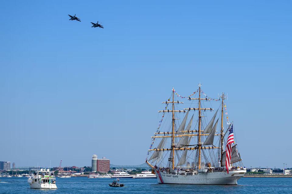 Grand Parade of Sail brings Tall Ships to Boston Harbor (photos/video)