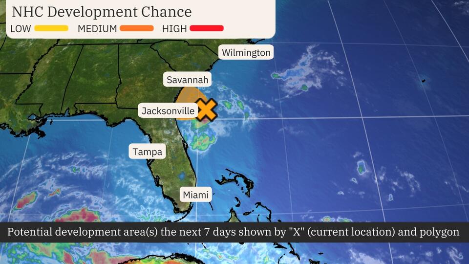 Southeast Coast Area Of Possible Tropical Development Will Enhance Rain ...
