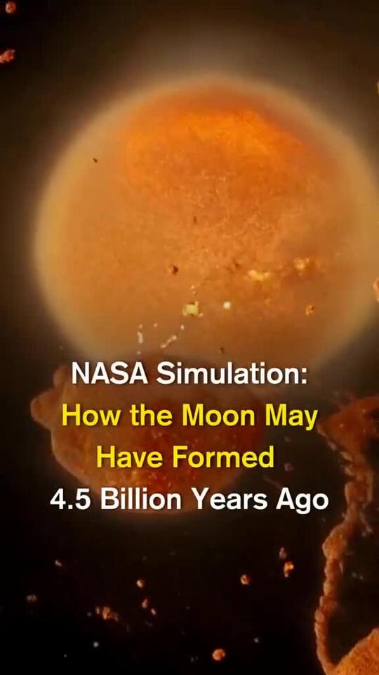 How did the moon form 🌕 The Giant Impact Hypothesis suggests that the ...