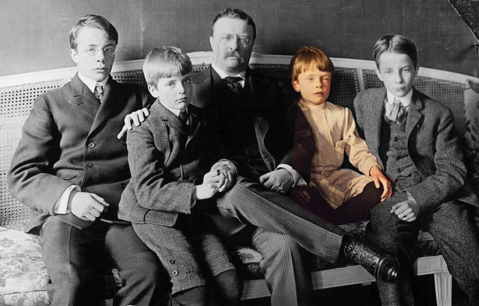 Theodore Roosevelt's youngest son, Quentin, was shot down and killed while serving with the US Army Air Service during World War I