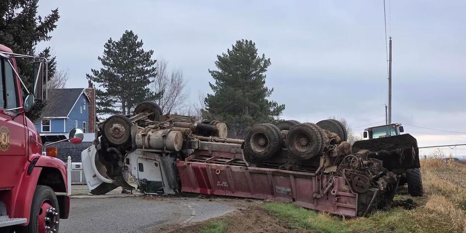 Manure truck rolls over in Jerome County - NewsBreak