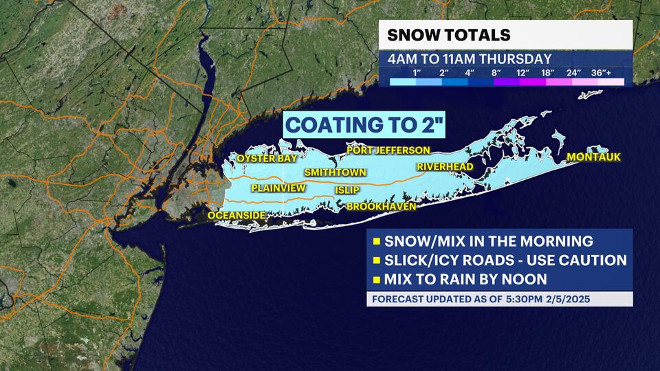 STORM WATCH: Snow, sleet, and freezing rain to make for icy Long Island ...
