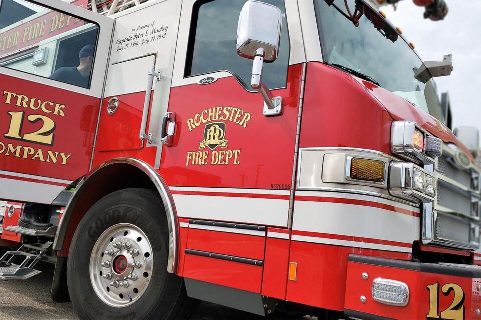 Combine Destroyed by Fire East of Rochester Near Chester - NewsBreak