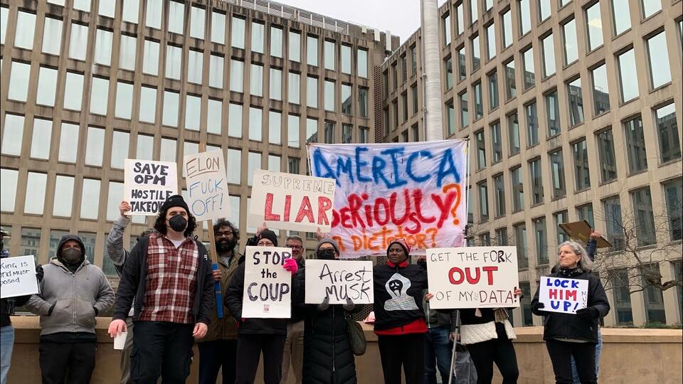 Federal Employees Protest Government Takeover - NewsBreak