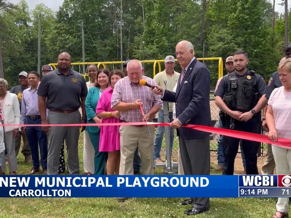 Town of Carrollton celebrates new municipal playground