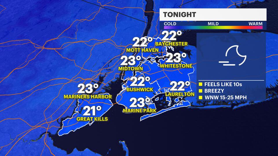 Temperatures plummet in New York City; tracking snow showers this week ...