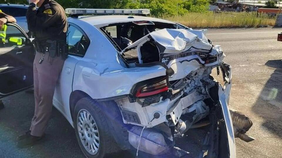 VIDEO: Utah Highway Patrol body camera shows when patrol car was hit on ...