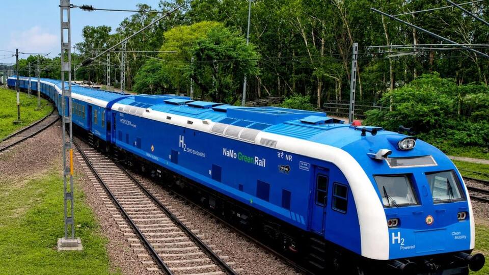 powered train built in the country