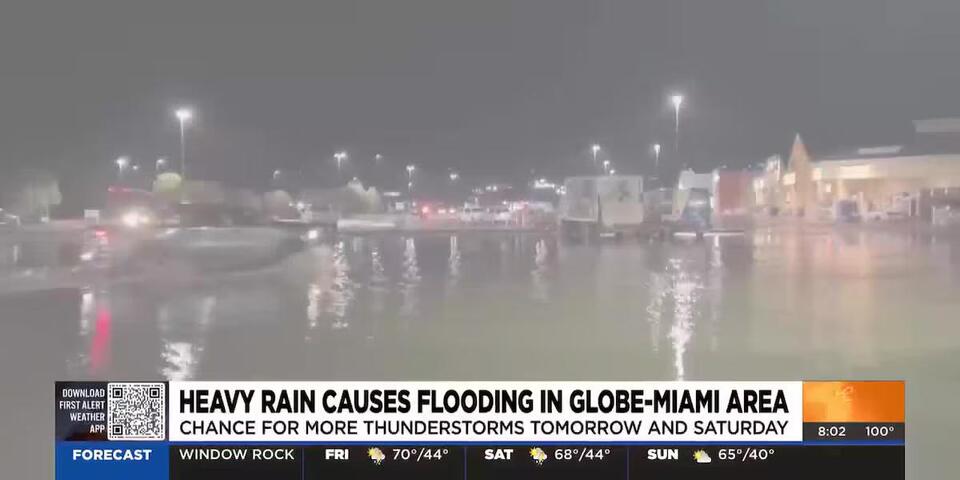 Globe-Miami area experiences flash flooding after heavy rains - NewsBreak
