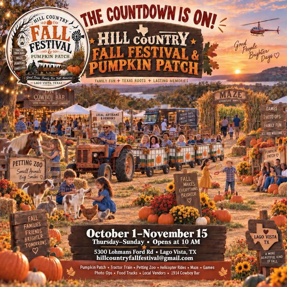Hill Country Fall Festival and Pumpkin Patch to open Oct. 1 in Lago ...
