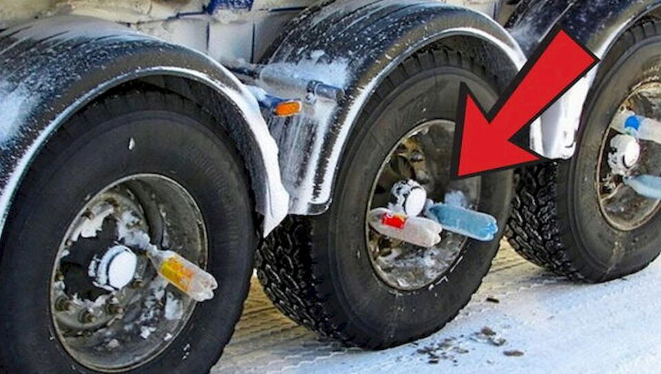 Why Truck Drivers Sometimes Attach Empty Plastic Bottles to Their ...