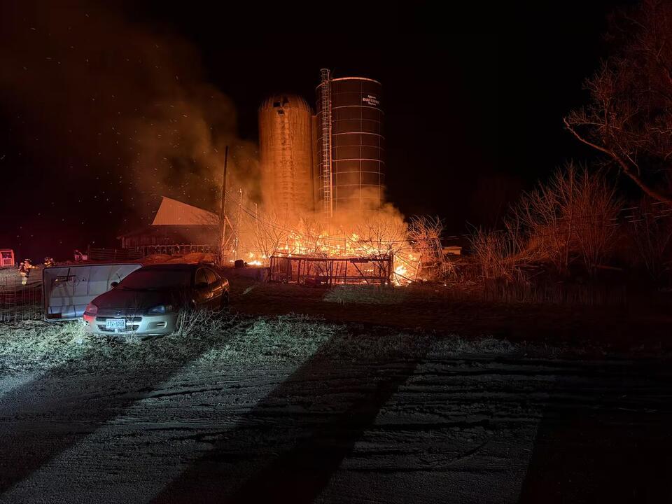 Multiple agencies respond to early morning barn fire in Town of ...
