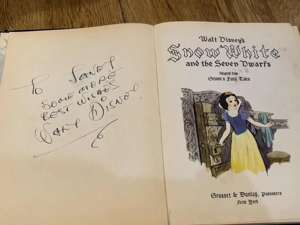 Walt Disneysigned book at Eugene bookstore headed to new owner