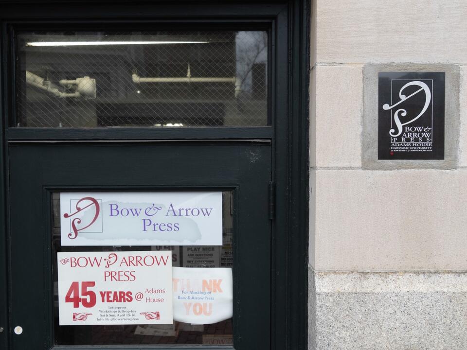 Historic Bow & Arrow Press Will Move to Lamont Library Following Adams