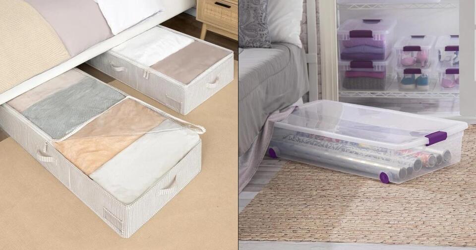 7+ best under-bed storage options for dorms, small apartments and more