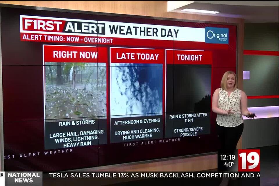 19 First Alert Weather Day: Severe storms possible today and overnight ...