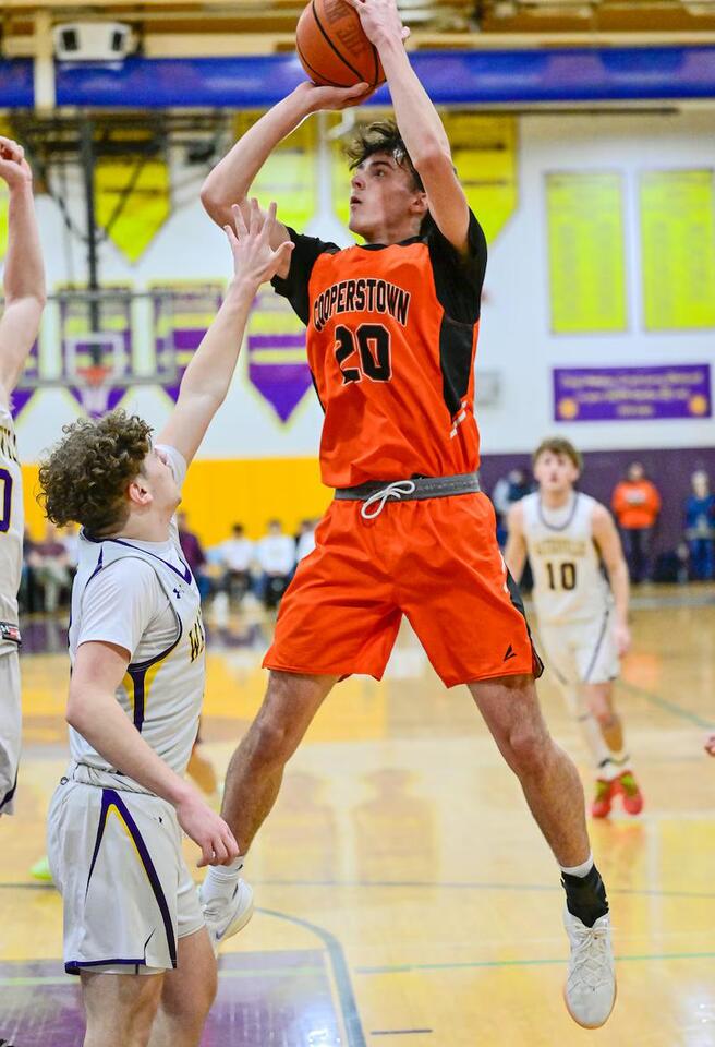 Cooperstown vs. Waterville boys basketball at Waterville High School