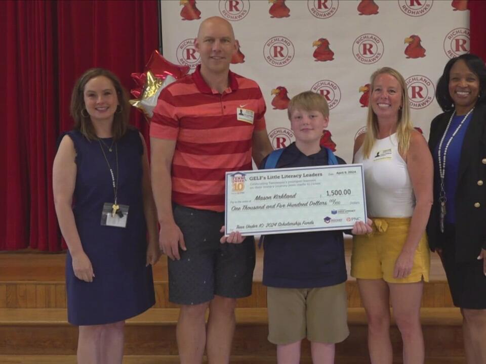 Richland elementary third grader honored by the governors early