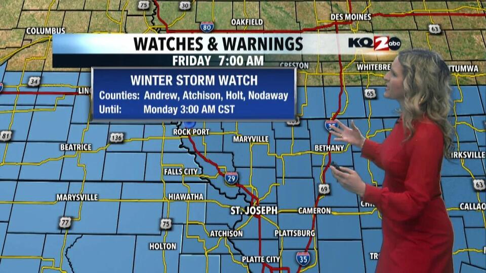 KQ2 Forecast: Winter Storm Watch for major impacts due to possible ...