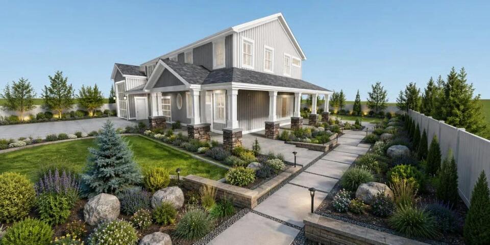 Avenleigh 3-Bedroom Modern Farmhouse Barndominium House Plan with Wraparound Porch (2,147 Sq. Ft. Floor Plan)