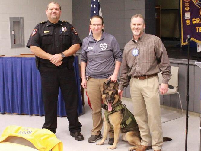 Lions Club donates K9 vest to GPD