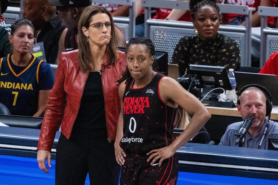 Stephanie White Surprises Kelsey Mitchell in Style As Fever Star Is Named  WNBA MVP Finalist - NewsBreak