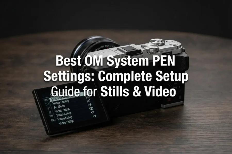 Best OM System PEN Settings: Complete Setup Guide for Stills & Video ...