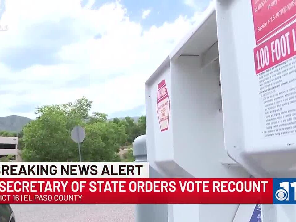 Vote recount ordered for Colorado State House District 16 El Paso