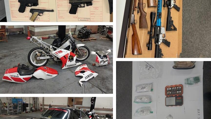 California Police Seize Meth, Weapons, and Stolen Porsche in Sweeping Investigation
