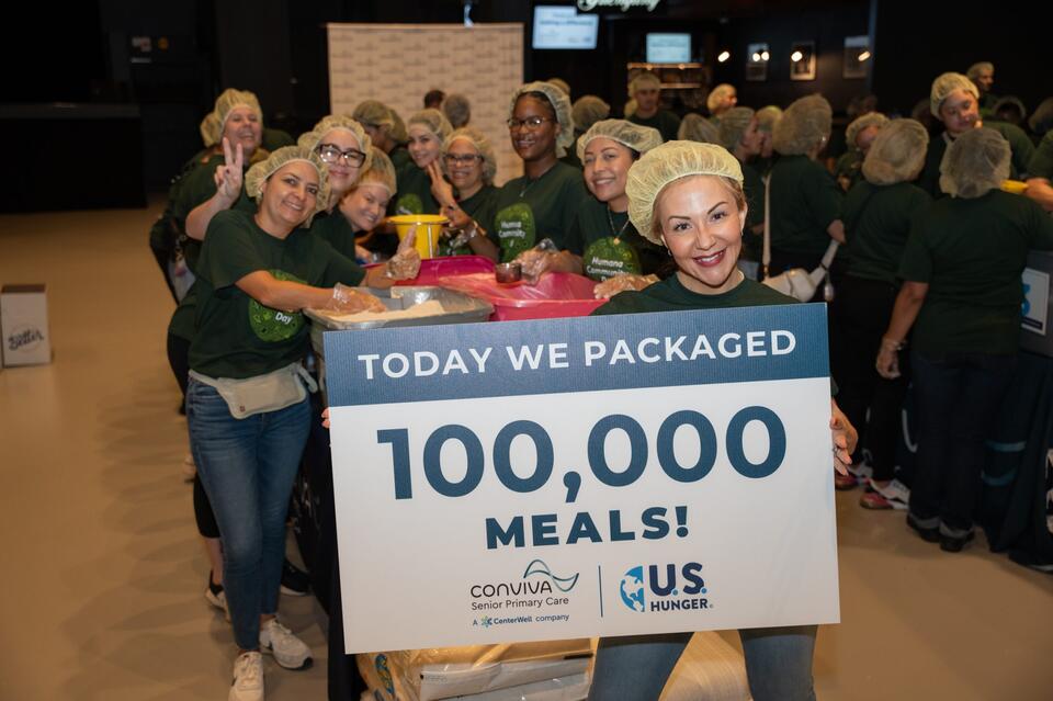 Humana and Conviva Volunteers Pack Meals to Fight Hunger in South ...